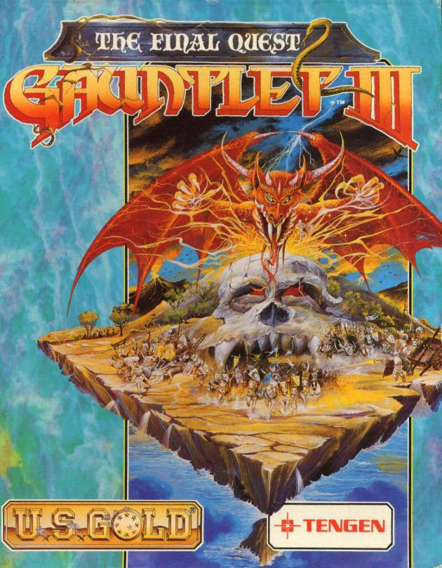 Gauntlet III: The Final Quest box art for Amiga